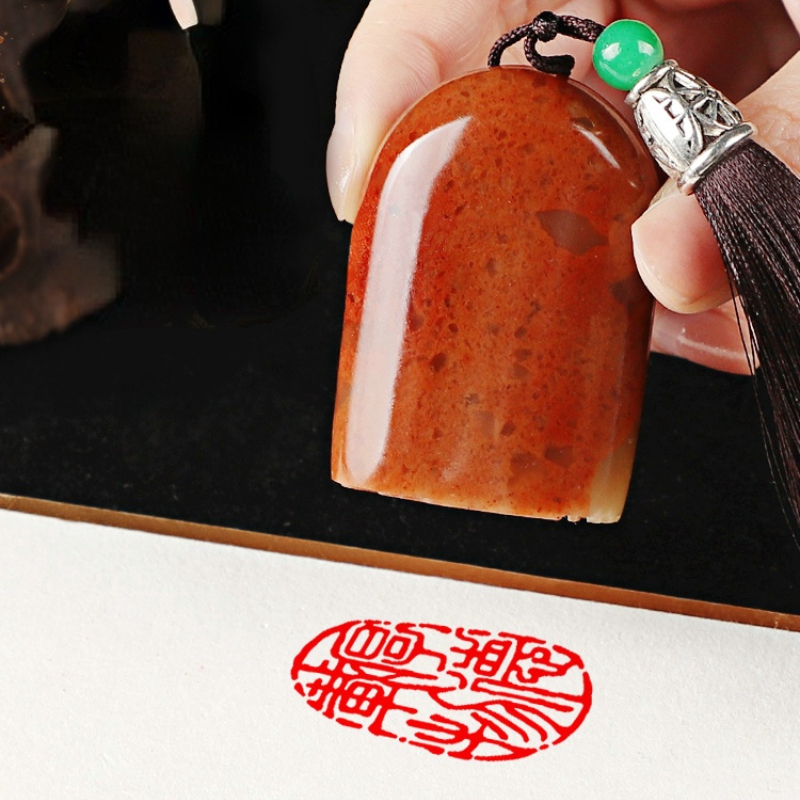 Shoushan 돌 물개 달필 회화 수집 완료 우표 주문을 받아서 만들어진 예술가 중국 완료 우표 선물 물개 Sellos
